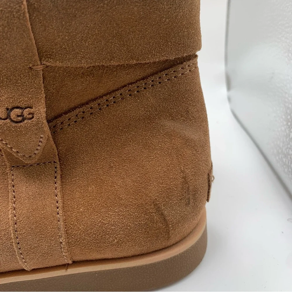 NWOB UGG Josefene Cuff Chestnut Women’s Suede Boots, New Size 10 booties 2165